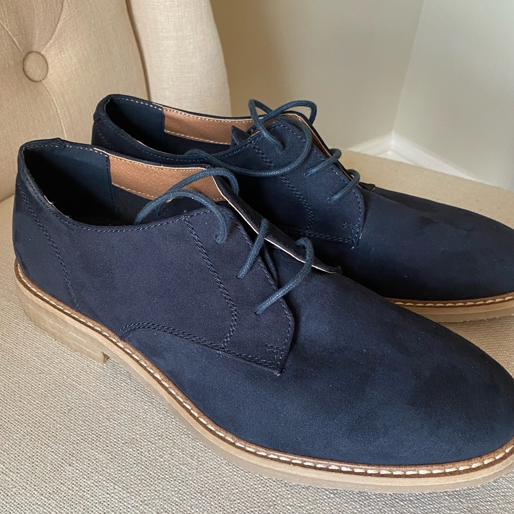 H&M Navy Derby Shoes - size 7US/40EUR